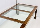 Chinoiserie Extendable Dining Table in Solid Mahogany With Ming Legs & Burlwood Veneer. Vintage Image - 9