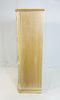 Pickled White Oak Wood Highboy Dresser with 3 Drawers & a Shelf. Vintage highboy dresser with 3 Image - 6