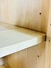 Pickled White Oak Wood Highboy Dresser with 3 Drawers & a Shelf. Vintage highboy dresser with 3 Image - 19