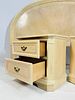 Pickled White Oak Wood Nightstands & King Size Headboard. Pair of Vintage nightstands together Image - 6