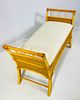Vintage Rattan Bench. Vintage rattan bench that is perfect to go at the bottom of the bed, a Image - 4