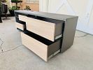 Custom Industrial Credenza in Metal and Wood. Custom industrial credenza handmade in Los Angeles Image - 9