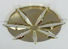 Hollywood Regency Style Coffee Table in Giltwood & Antique Mirror. Large ceiling or Wall light Image - 3