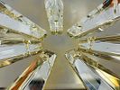 Hollywood Regency Style Coffee Table in Giltwood & Antique Mirror. Large ceiling or Wall light Image - 9
