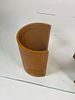 Vintage Coffee Table in the style of Vladimir Kagan. Mid-Century modern wood and glass coffee Image - 11