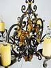 Wrought Iron & Gold Gilt Chandelier by Paul Ferrante, USA 2016. Wrought Iron &amp; Gold Gilt Image - 7