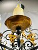 Wrought Iron & Gold Gilt Chandelier by Paul Ferrante, USA 2016. Wrought Iron &amp; Gold Gilt Image - 11