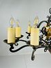 Wrought Iron & Gold Gilt Chandelier by Paul Ferrante, USA 2016. Wrought Iron &amp; Gold Gilt Image - 12