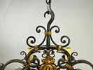 Wrought Iron & Gold Gilt Chandelier by Paul Ferrante, USA 2016. Wrought Iron &amp; Gold Gilt Image - 14