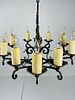 Wrought Iron & Gold Gilt Chandelier by Paul Ferrante, USA 2016. Wrought Iron &amp; Gold Gilt Image - 16