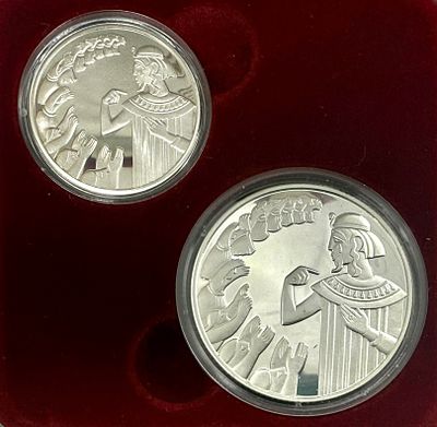 תמונות מן התנ"ך - יוסף ואחיו - סט מטבעות כסף סטרלינג 925 בהוצאת החברה הממשלתית למדליות ולמטבעות 