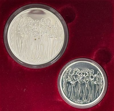 תמונות מן התנ"ך - מרים והנשים - סט מטבעות כסף סטרלינג 925 בהוצאת החברה הממשלתית למדליות 