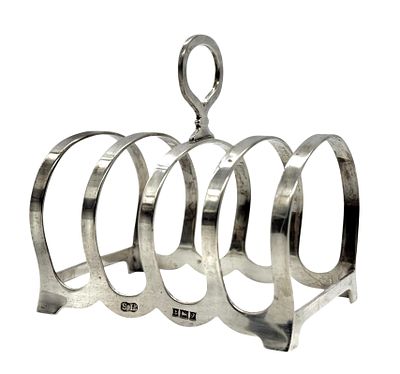 William Suckling Ltd - מתקן להחזקת צנימים בריטי עשוי כסף סטרלינג 925. ברמינגהאם 1958. מידות: 8 