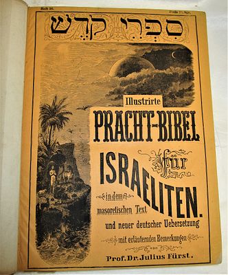 תנ"ך בתרגום לגרמנית, ג' כרכים, לייפציג, 1874, pictures