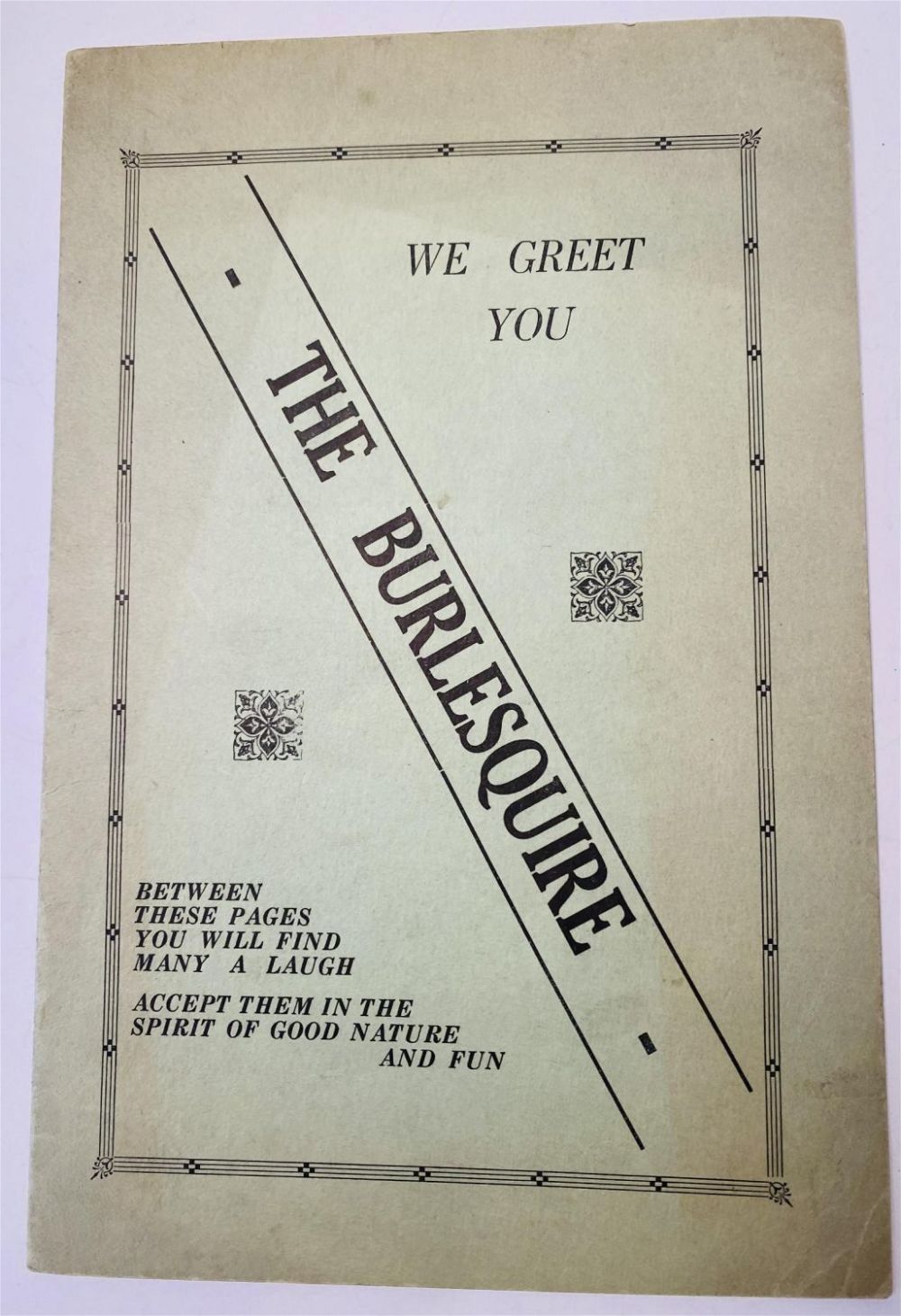 Lot 453: Old burlesque booklet - Atlantic City