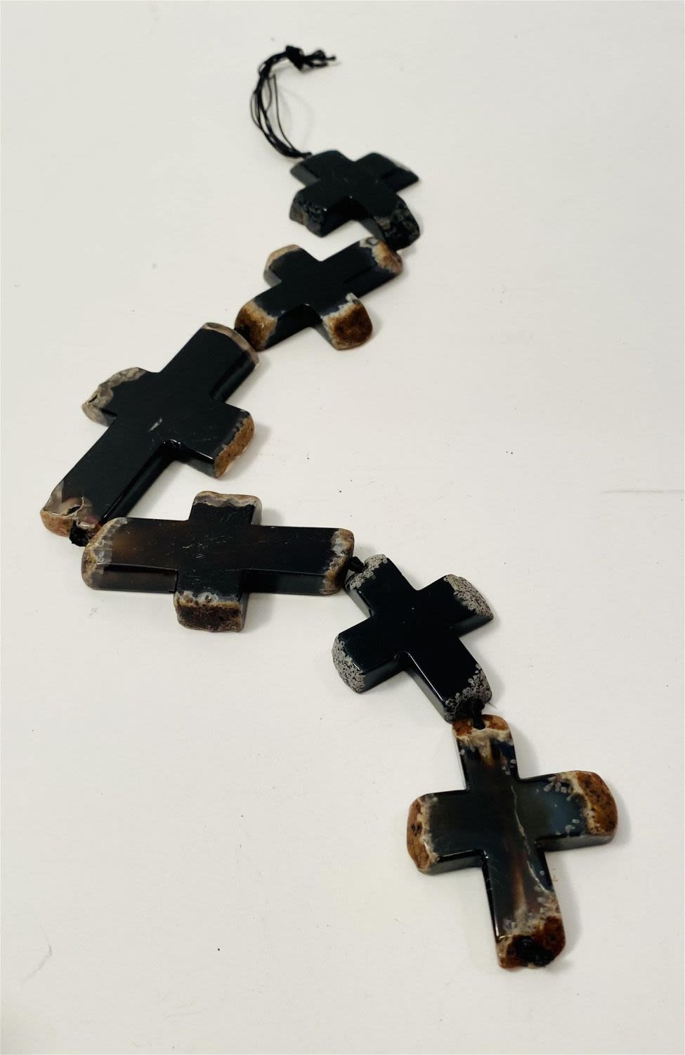 Lot 427: Agate Sliced thin on black stand