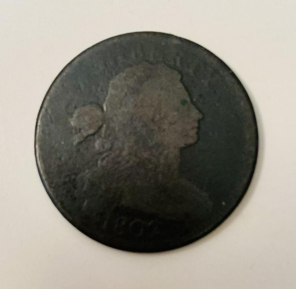 Lot 163: 1802 large cent stemless good