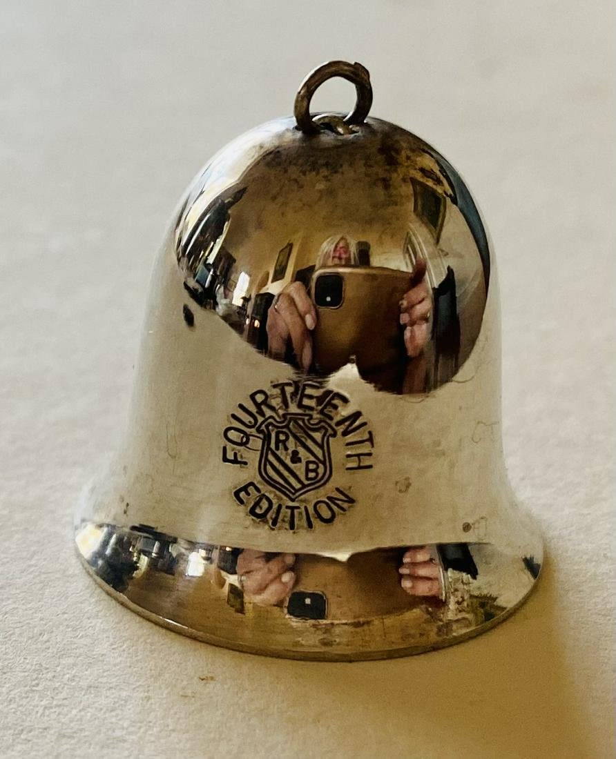 Lot 205: Reed and Barton holiday bell 14th edition