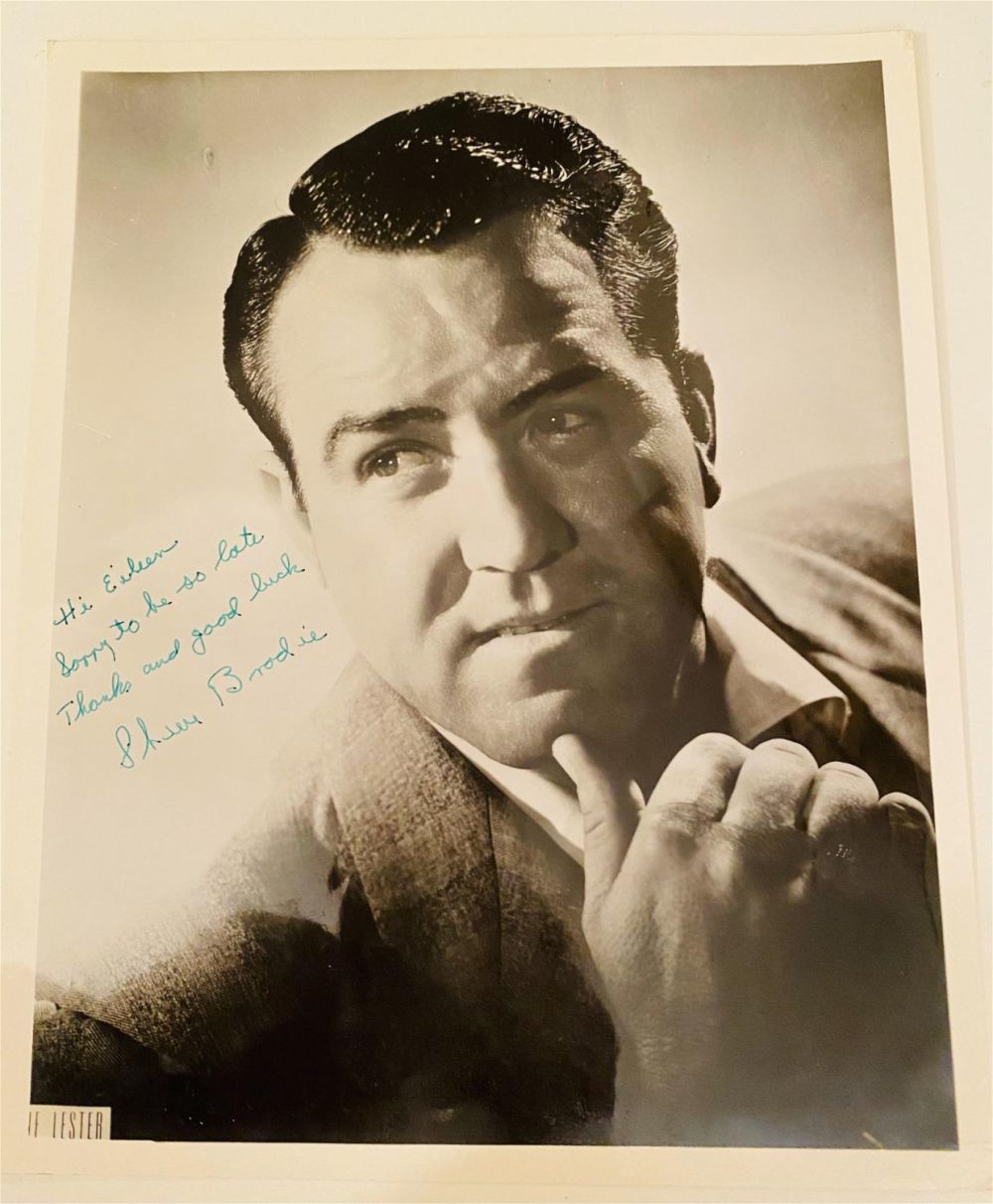 Lot 212: Signed  photo vintage- Steve Brodie