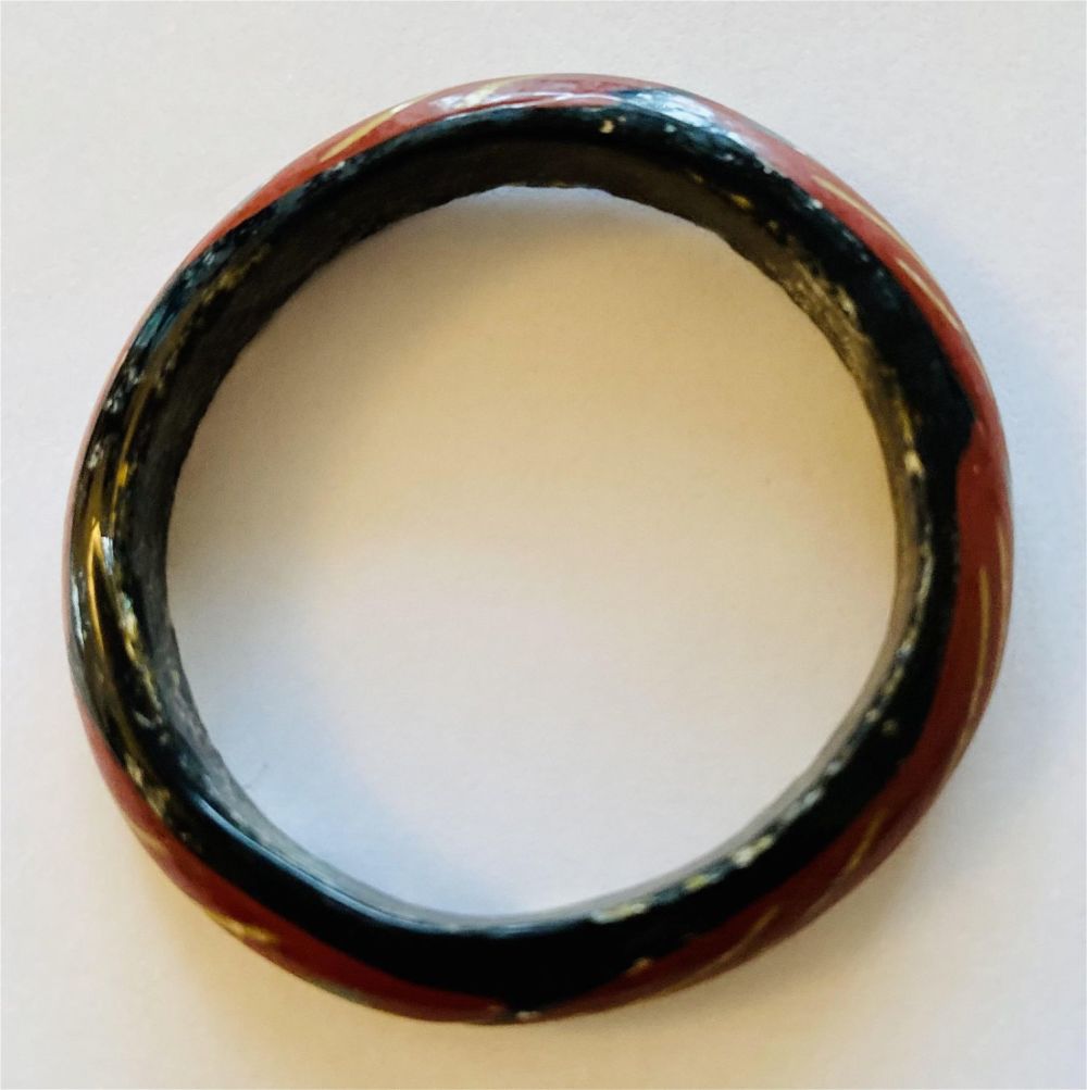Lot 379: Glass Roman ancient bracelet