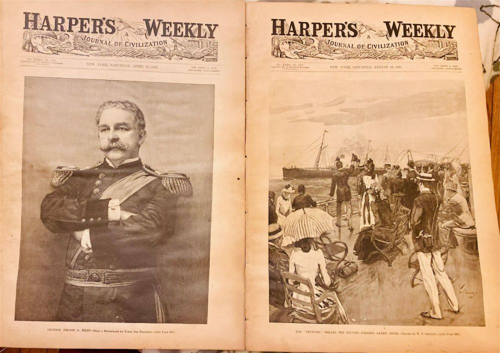 Lot 448: 2 Harpers Weekly  dated 1891