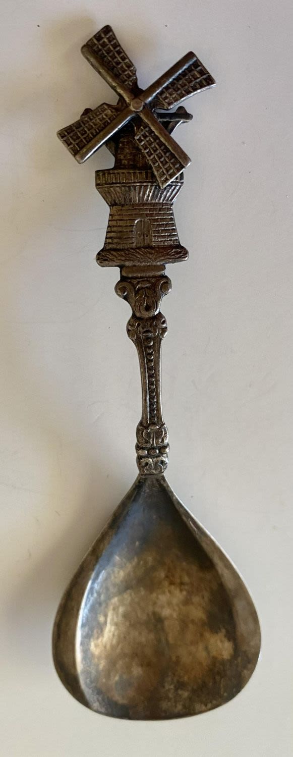 Lot 170: Windmill collector spoon hallmarked