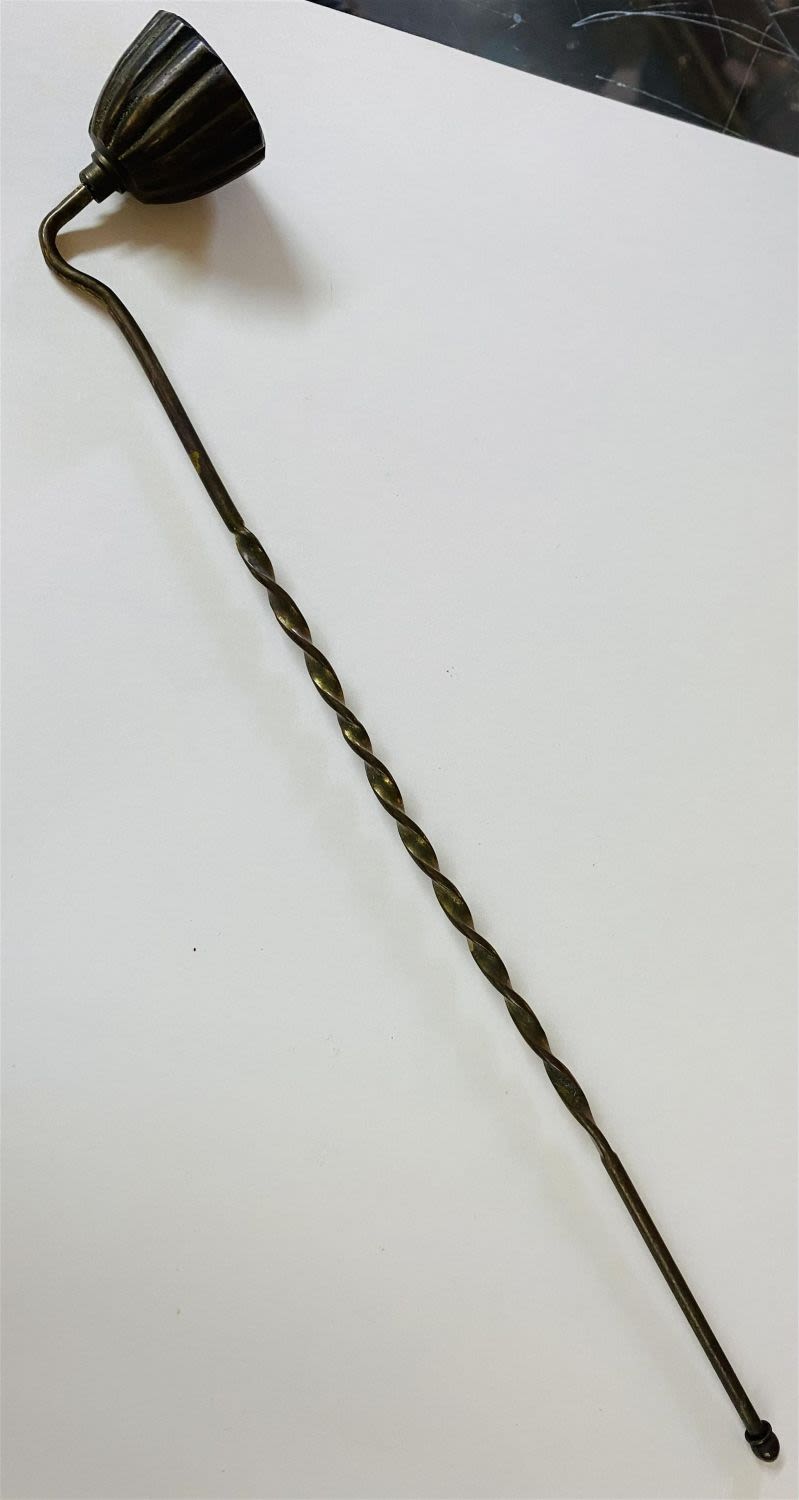 Lot 310: Candle snuffer old twisted handle