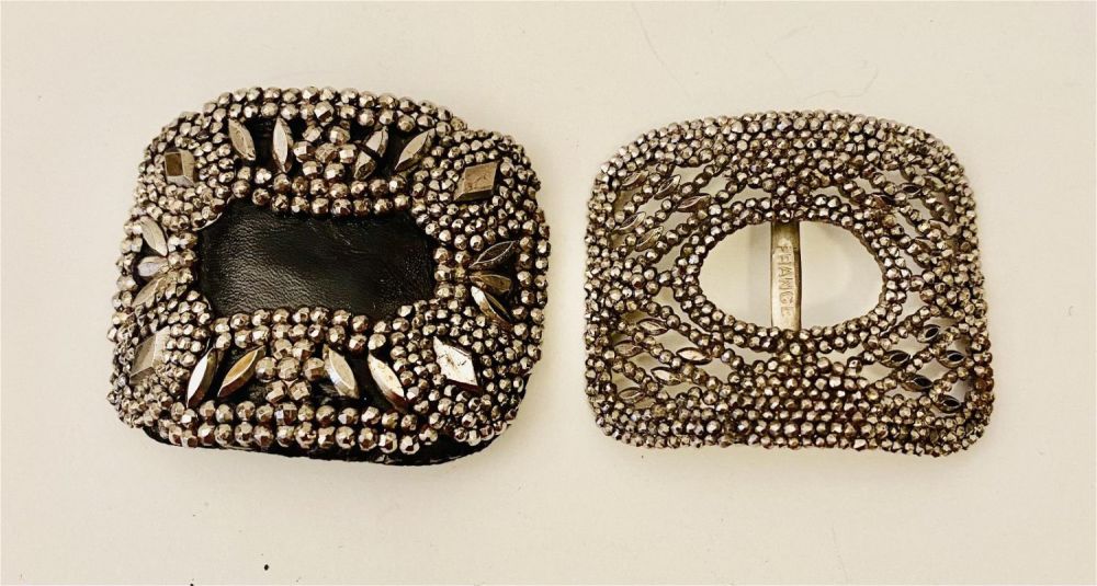 Lot 334: Victorian buckles marcasite design 2