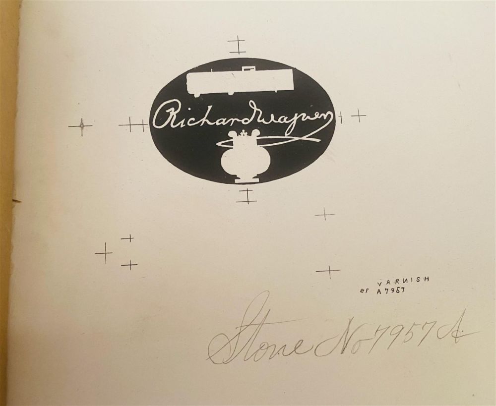 Lot 350: Richard Wagner musical chromolitho cigar progressive proof book