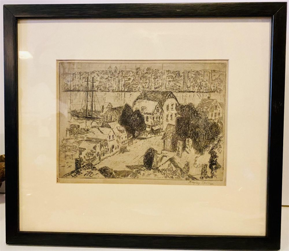 Lot 164: HayleyLever etching Gloucester drypoint