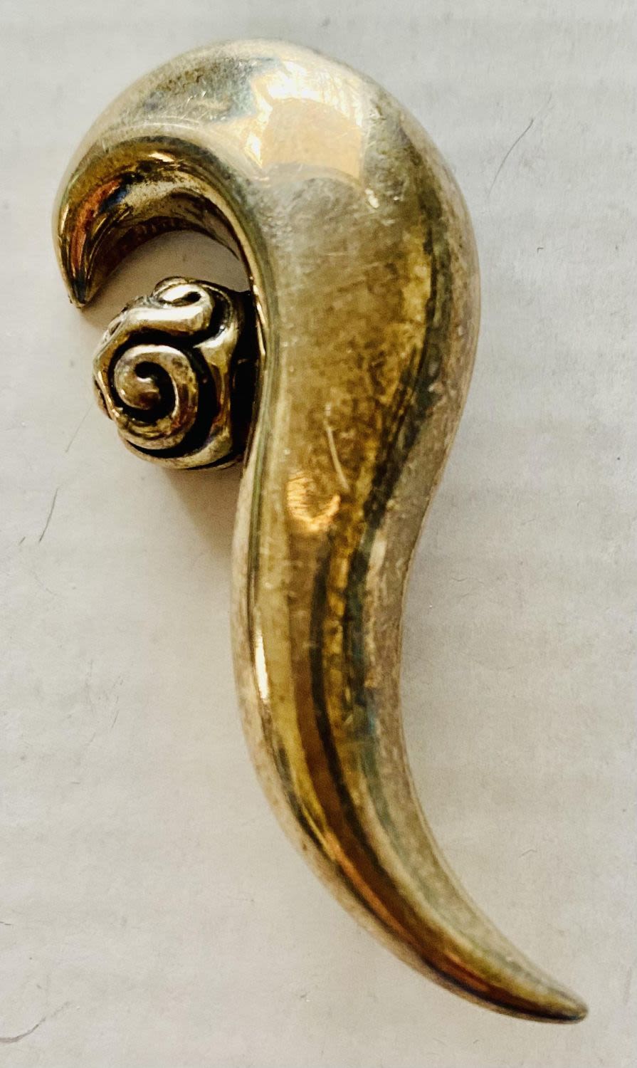 Lot 197: Sterling pin signed modernistic
