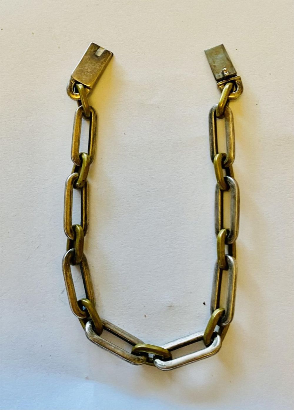Lot 260: Sterling Mexican link bracelet