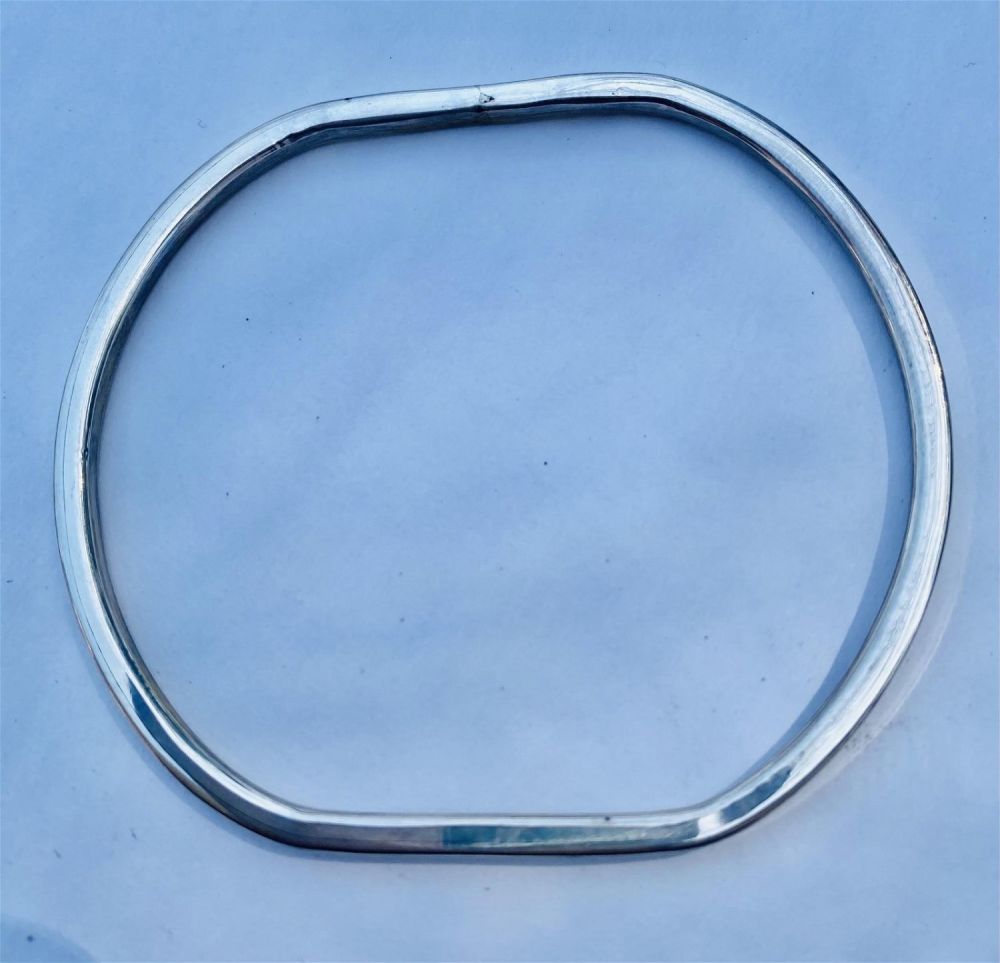 Lot 303: Sterling bracelet oval marked