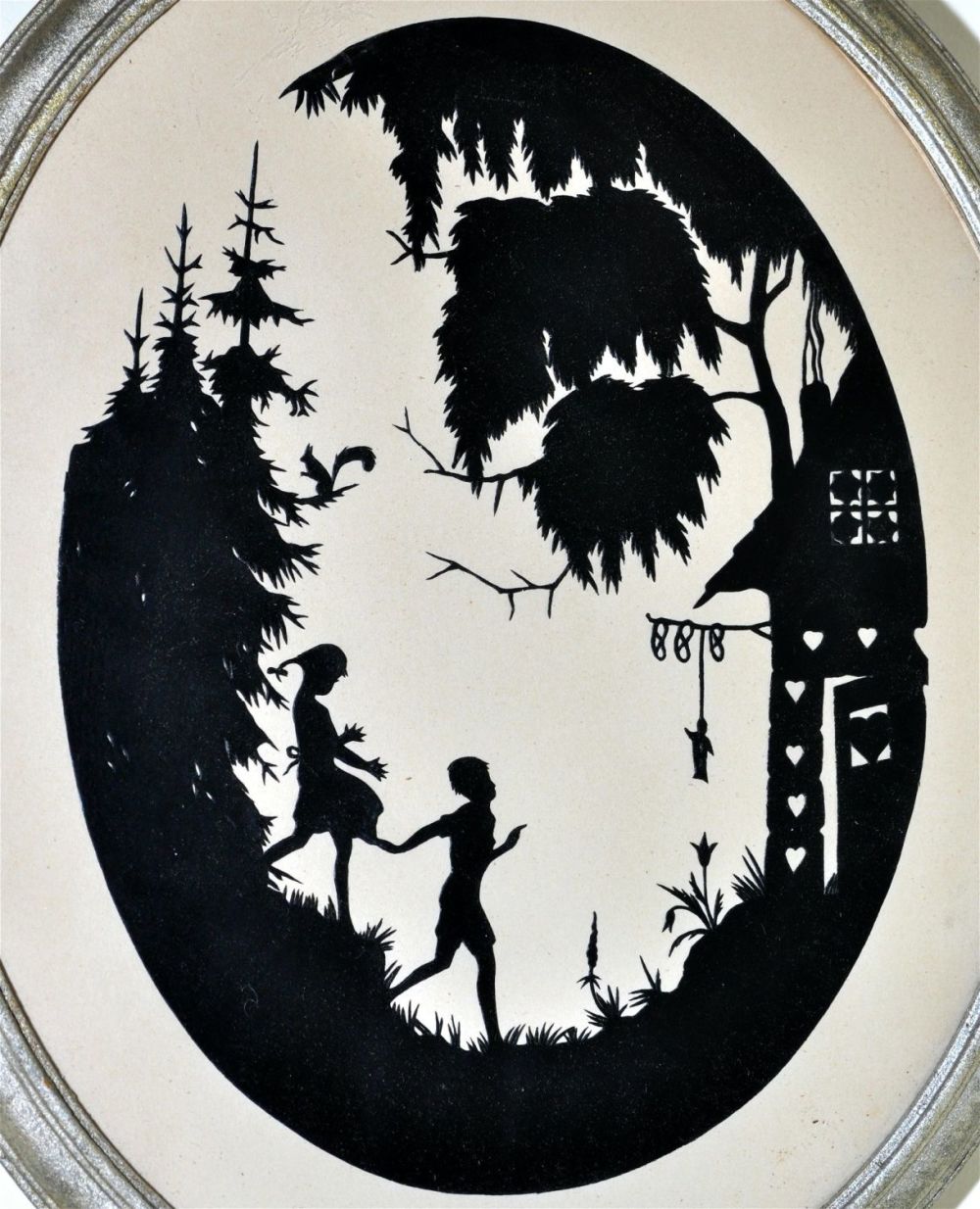 Lot 338: Framed vintage silhouette