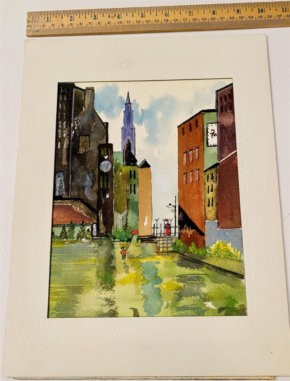 Lot 399: Bernard Rokus signed watercolor