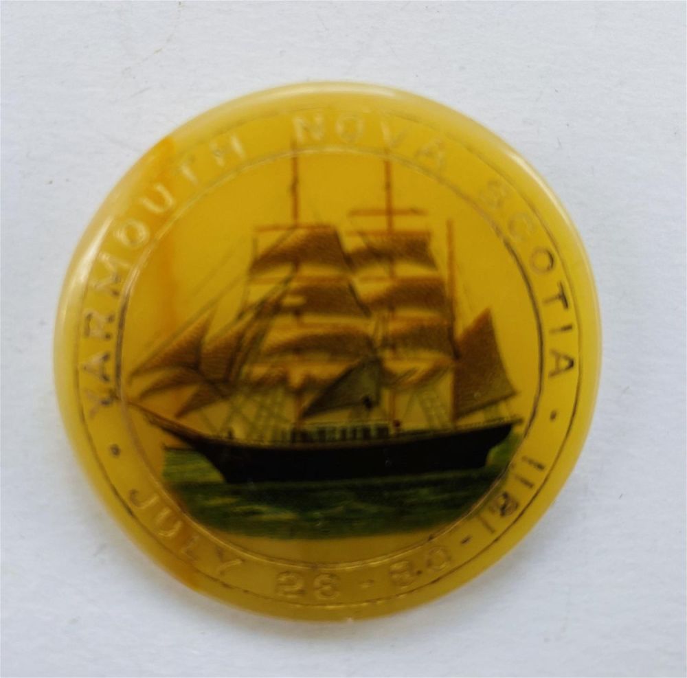 Lot 195: Vintage Nova Scotia pin/ship