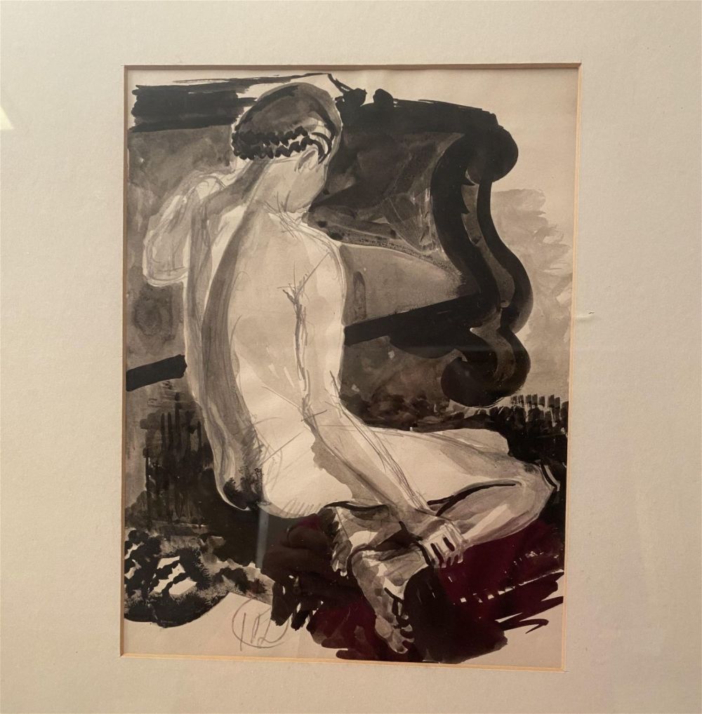 Lot 211: Hayley Lever nude-framed