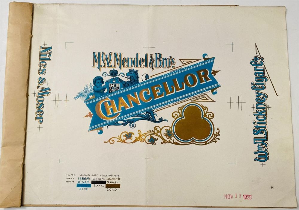 Lot 229: Cigar progressive proff book Chancellor