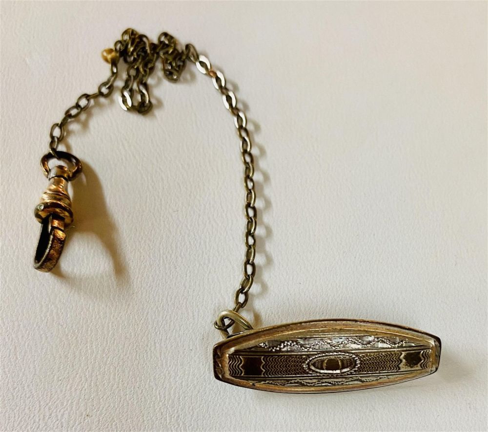 Lot 237: Fob watch chain - Silver??