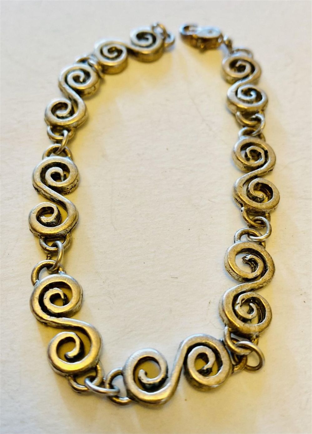 Lot 272: Custom sterling vintage bracelet
