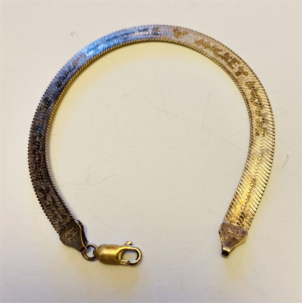 Lot 276: Disney Mickey Mouse sterling bracelet