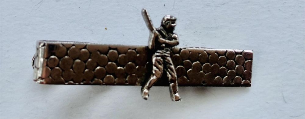 Lot 350: Baseball player tie bar vintage