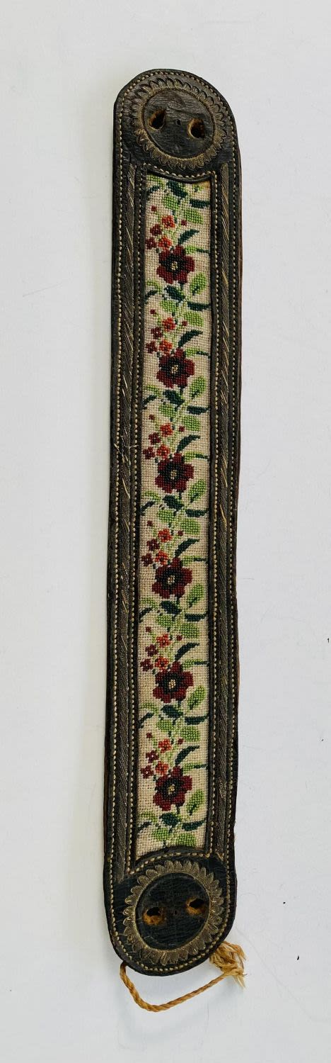 Lot 355: Lederhosen strap antique stitched
