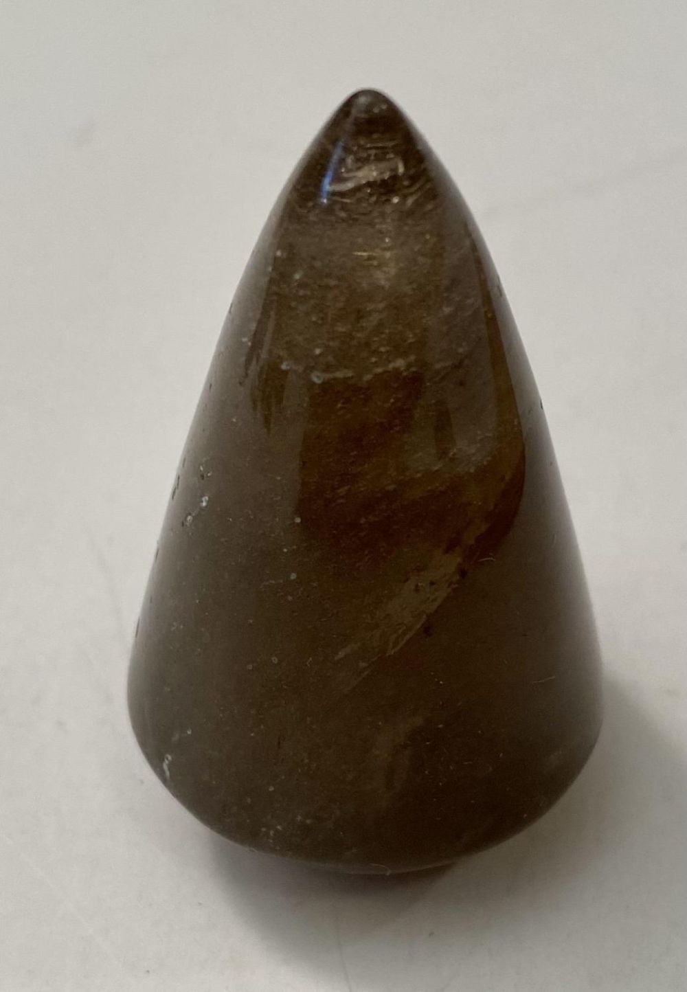Lot 368: Quartz stone cone polished display