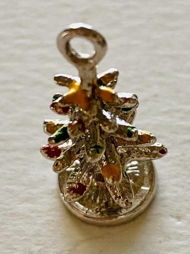 Lot 456: Sterling Christmas tree charm pendant