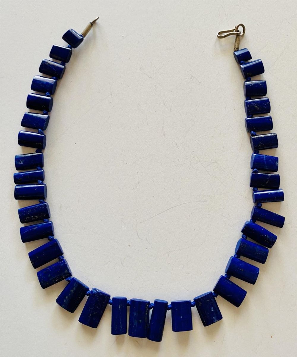 Lot 221: Lapis blue necklace custom designed