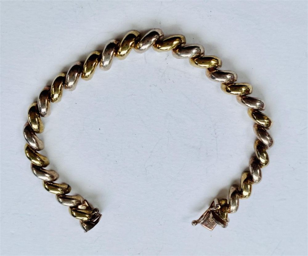 Lot 402: San Marcos Italian sterling bracelet