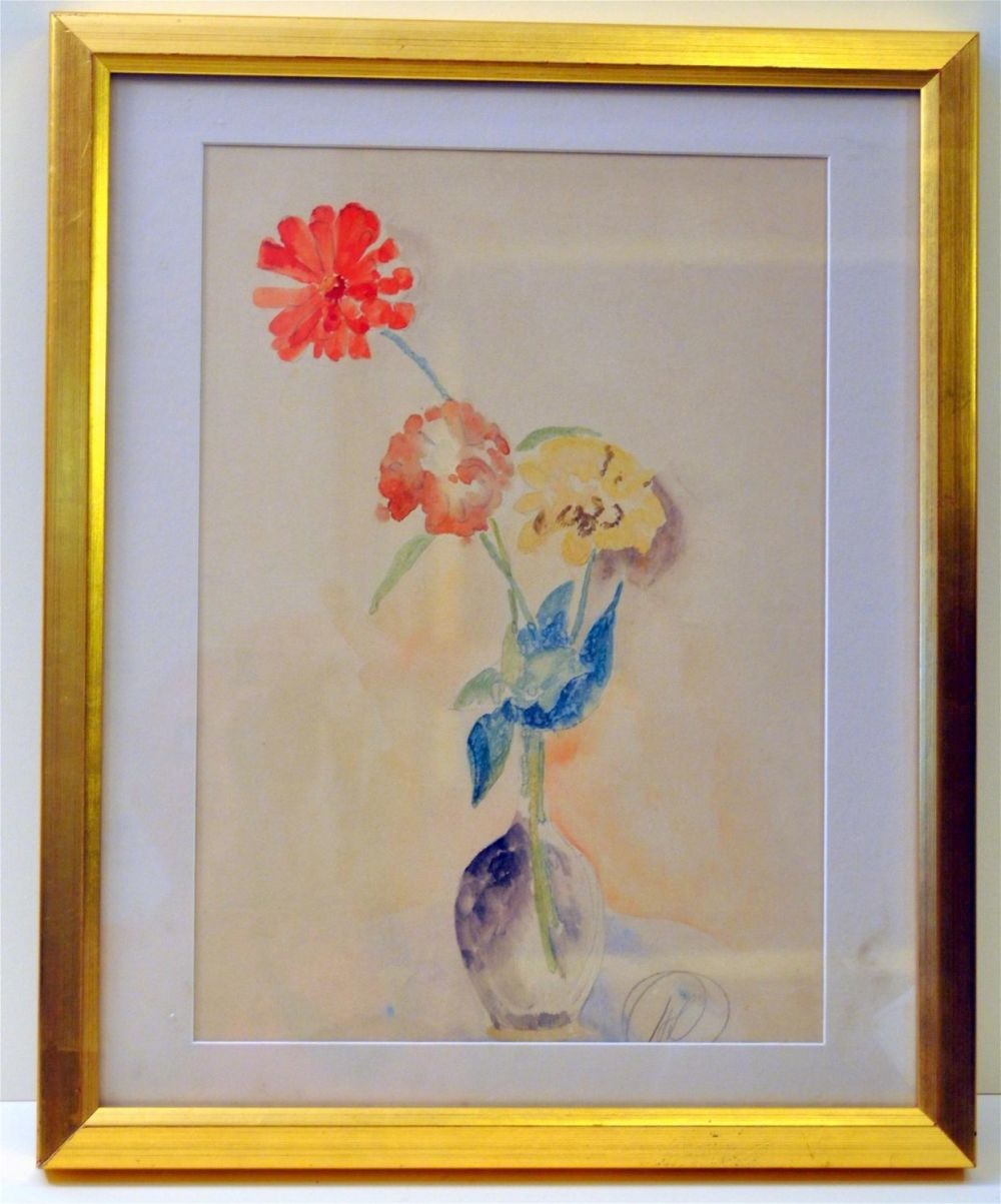 Lot 427: Hayley Lever signed watercolor framed