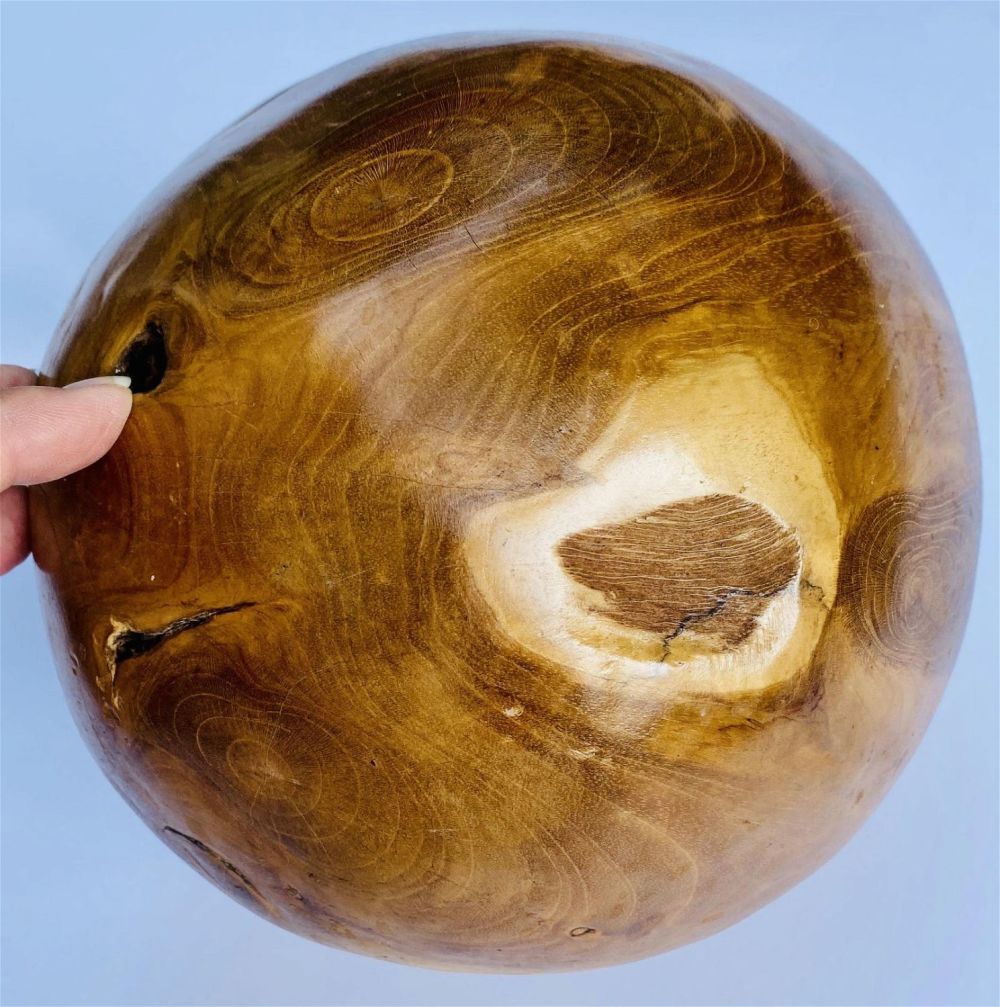 Lot 446: Large ironwood ball polished