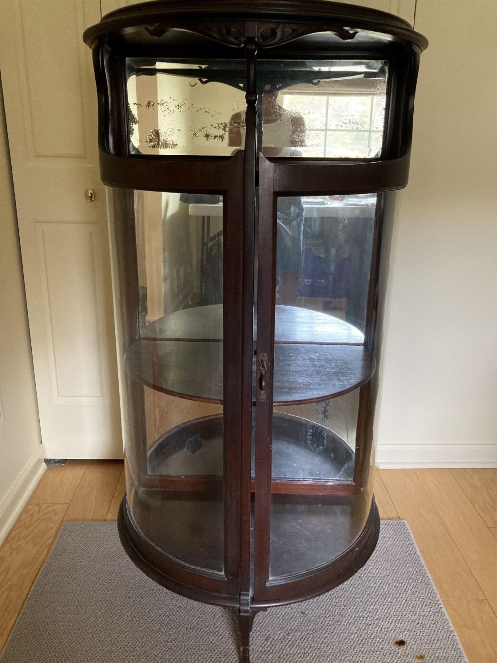 Lot 471: Antique china cabinet - Victorian